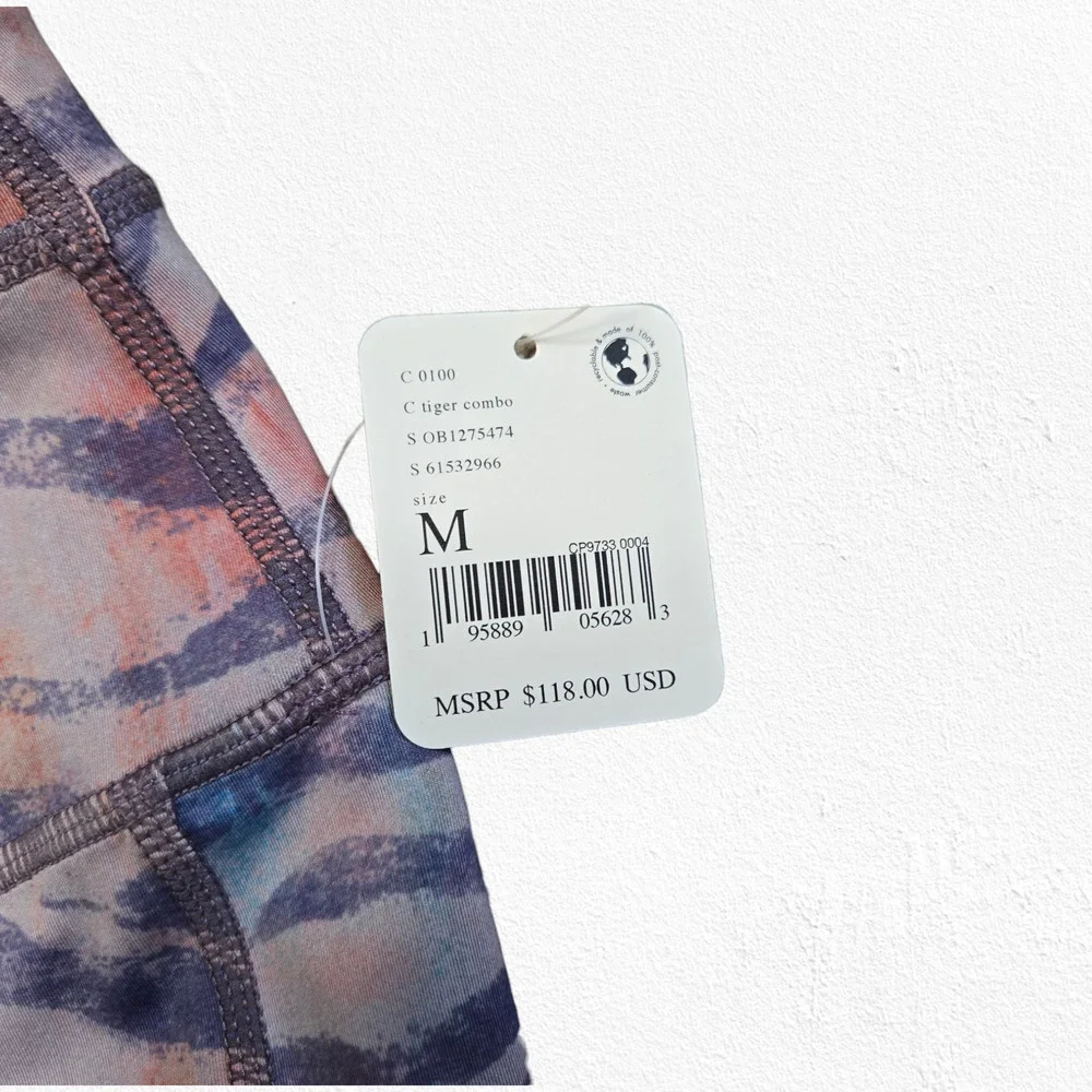 Free People Movement Beat The Heat Tiger Print Reversible Leggings Size Medium